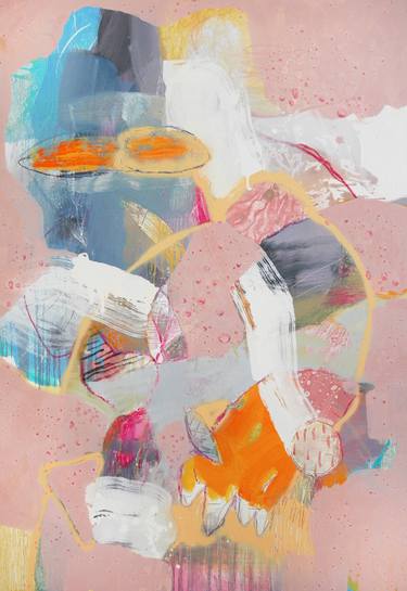 Original Dada Abstract Paintings by Alena Kuznetsova