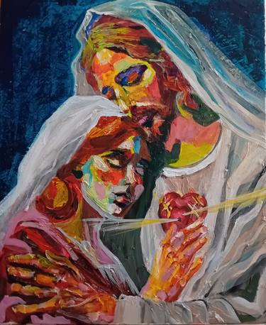 Original Contemporary Religion Painting by Kika Selezneff Aleman