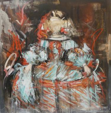 Original Abstract Expressionism Portrait Paintings by Mandy Racine