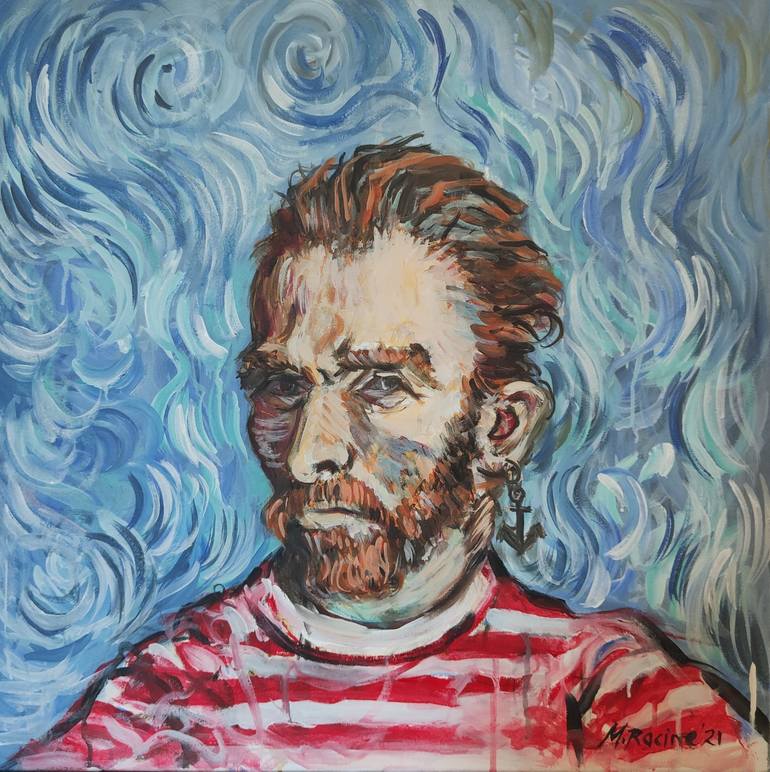 Original Abstract Expressionism Portrait Paintings by Mandy Racine