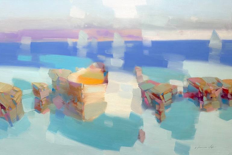 Print of Fine Art Boat Paintings by Vahe Yeremyan