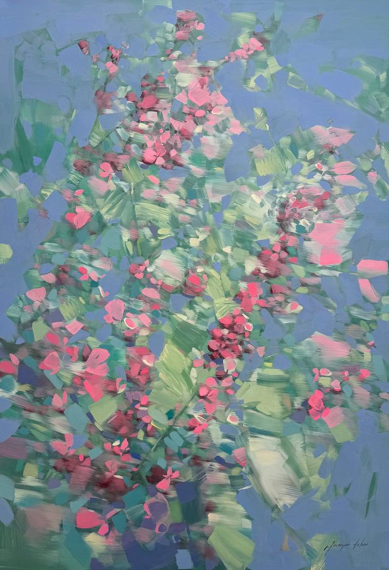 Print of Impressionism Floral Paintings by Vahe Yeremyan
