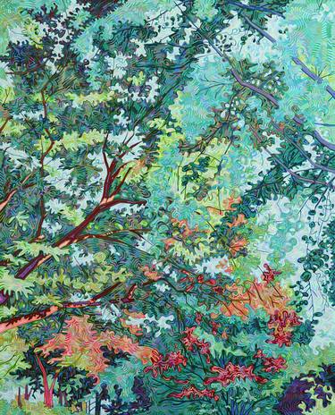 Original Abstract Tree Paintings by Dagyeom Lee