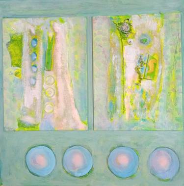 Original Abstract Expressionism Abstract Mixed Media by Nalini Cook