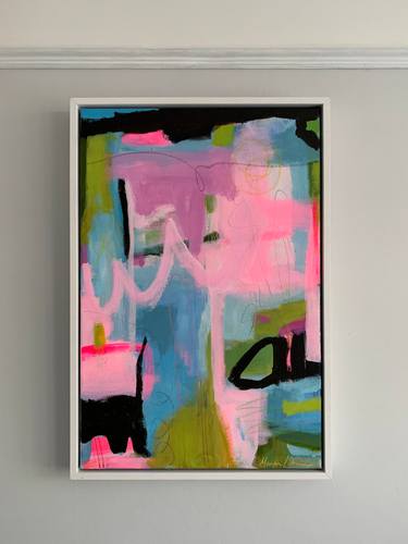 Original Abstract Expressionism Abstract Painting by Marian Lishman