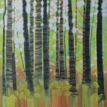 Print of Figurative Tree Paintings by Sandrine Pelissier