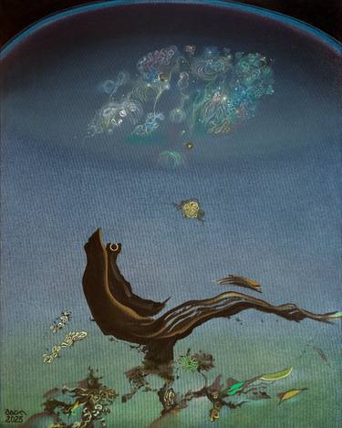 Original Surrealism Fantasy Painting by Alexey Adonin