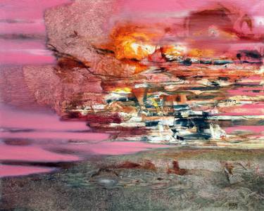 Original Surrealism Outer Space Paintings by Alexey Adonin