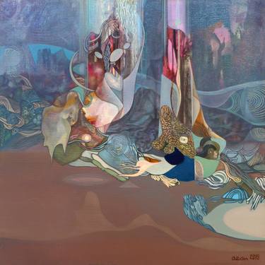 Original Abstract Fantasy Paintings by Alexey Adonin
