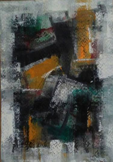 Original Abstract Expressionism Abstract Painting by Arlindo Arez