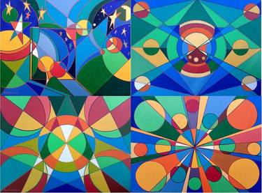 Original Conceptual Abstract Paintings by Piero Masia