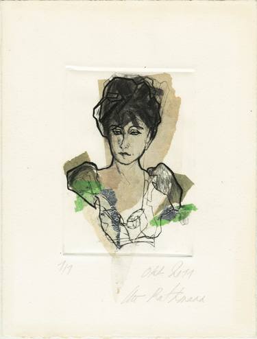 Original Fine Art Portrait Printmaking by Ute Rathmann