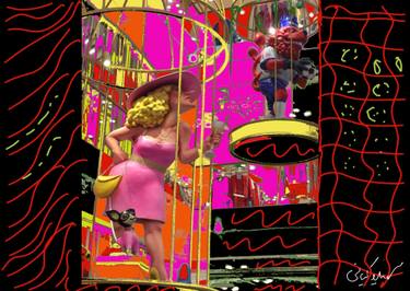 Original Abstract Body Digital by Soheila Keyani