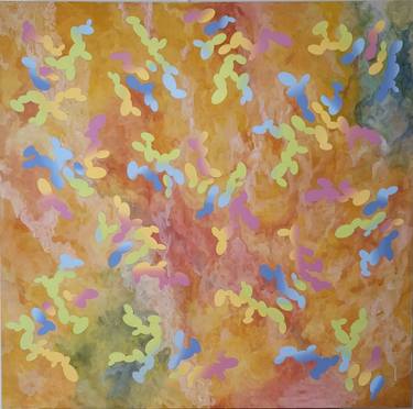 Original Abstract Expressionism Abstract Painting by Yuna Chun