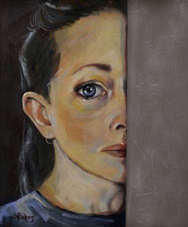 Original Portraiture Women Paintings by Sara Riches