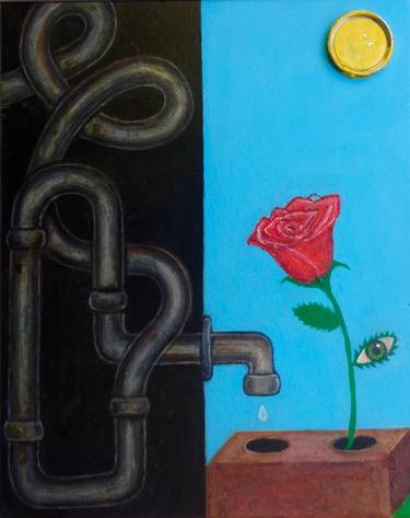 Original Fine Art Botanic Mixed Media by Daniel Genova