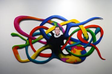 Original Figurative Portrait Installation by Verny Sanchez
