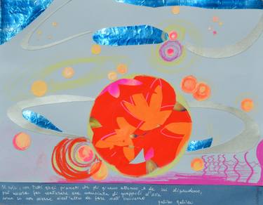 Original Abstract Expressionism Aerial Collage by Mara Montanari
