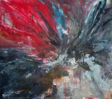 Original Abstract Expressionism Architecture Painting by Per Winbladh Carlsen