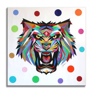 Original Pop Art Animal Printmaking by Gardani Art