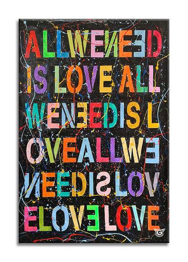 Original Pop Art Love Paintings by Gardani Art