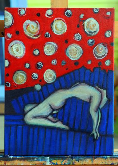 Original Abstract Expressionism Abstract Painting by Chris Clark