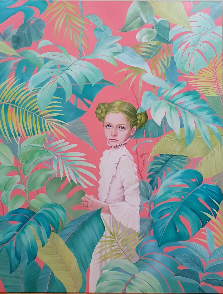 Original Fine Art Garden Paintings by Hye-Jeon Kim