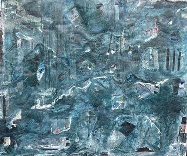 Original Abstract Expressionism Abstract Mixed Media by Kate Barnett