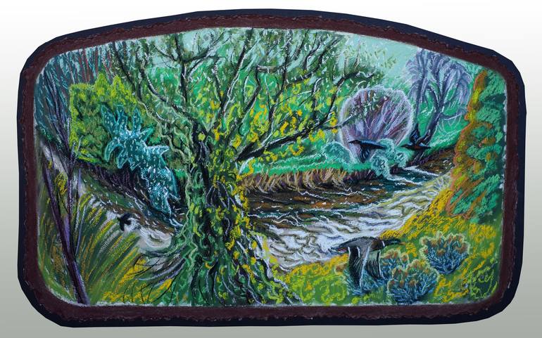 Original Expressionism Landscape Paintings by Gina Blickenstaff