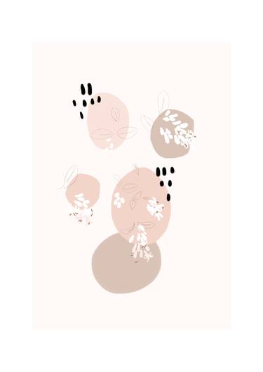 Original Abstract Floral Digital by Sara Rossi