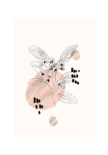Original Abstract Expressionism Botanic Digital by Sara Rossi