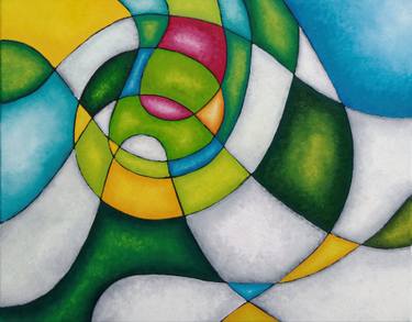 Original Color Field Painting Abstract Painting by Terebenthine -