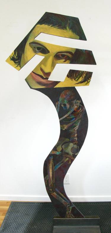 Original Abstract World Culture Sculpture by Dianne Bugash