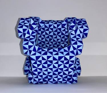 Original Cubism Architecture Sculpture by Vance Houston