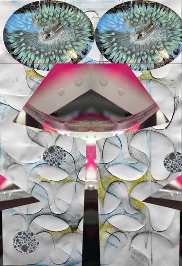 Original Artificial Intelligence Abstract Collage by Gabriele Walter