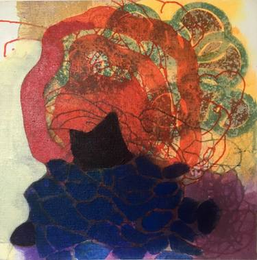 Original Abstract Expressionism Outer Space Paintings by Christina Hedlund