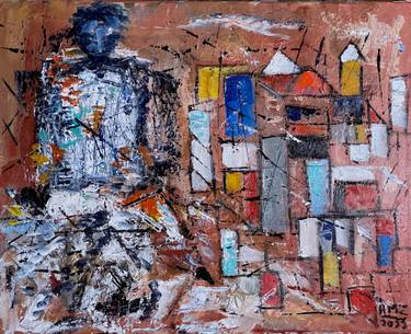 Original Abstract Expressionism Mortality Paintings by Alfredo Machado Zingg