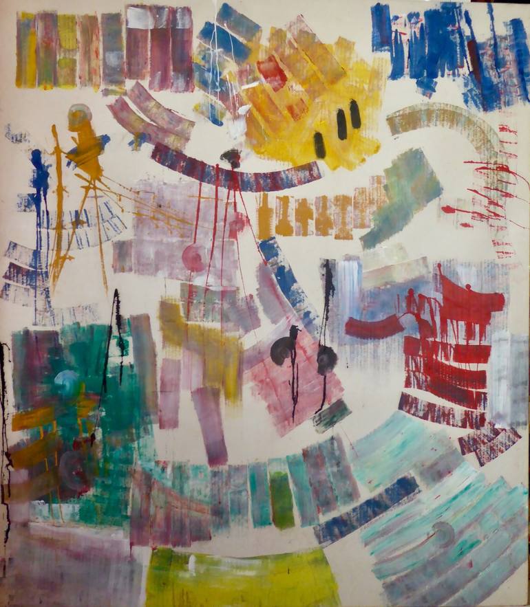 Original Abstract Time Paintings by Marthe Isa