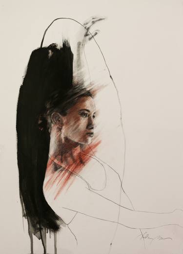 Original Abstract Portrait Drawings by Nataša Bezić