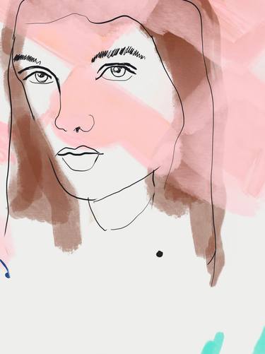 Original Figurative Portrait Digital by Beate Tubach