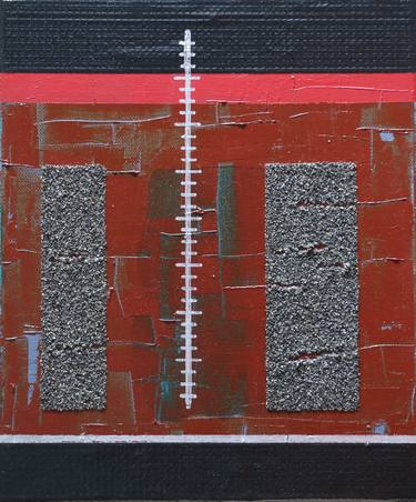 Original Abstract Expressionism Abstract Mixed Media by Teo Spiller