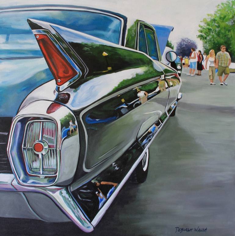 Print of Fine Art Automobile Paintings by Deborah Walsh