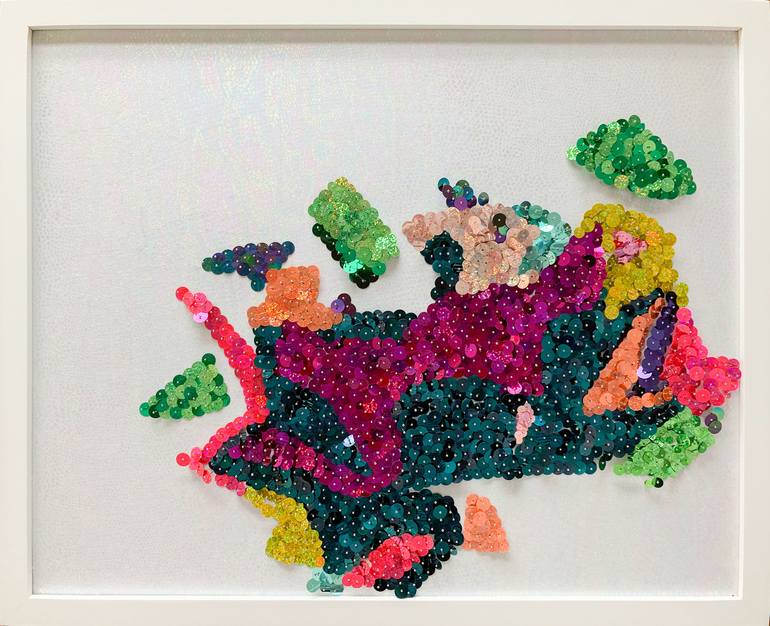 Original Abstract Floral Sculpture by Gianna D