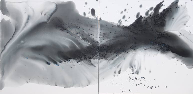 Original Minimalism Calligraphy Paintings by Muriel Napoli