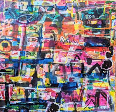 Original Abstract Expressionism Abstract Paintings by Pina Loves