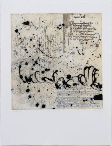 Original Abstract Expressionism Music Printmaking by France Mcneil