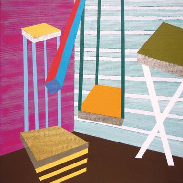 Print of Abstract Architecture Paintings by Lucie Jirku