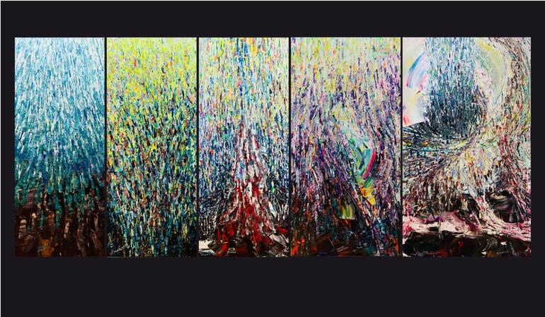 Original Abstract Expressionism Abstract Painting by Daniel Marcoux