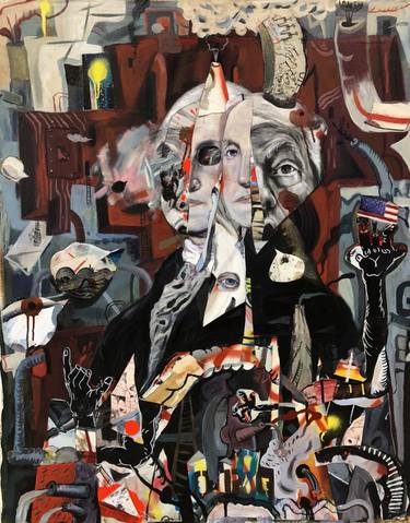 Original Expressionism Portrait Paintings by Rb Pruett