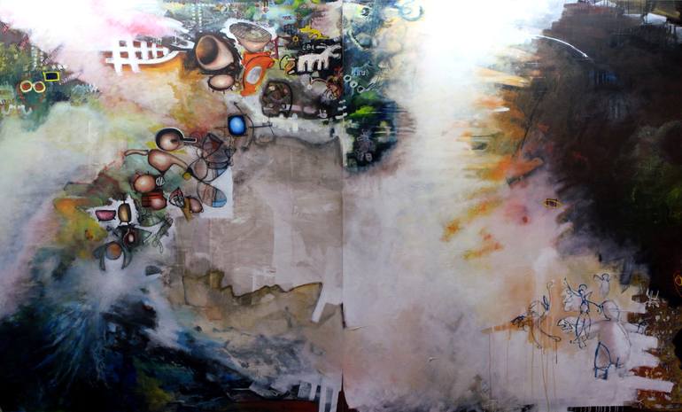Print of Abstract Painting by Lou Luneau